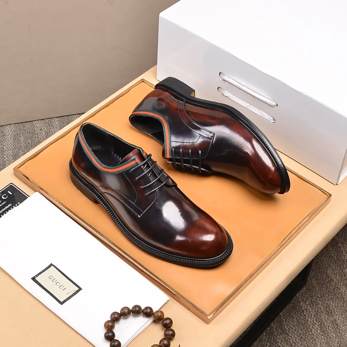 Men's shoes💰540📛📛Original (water-dyed cowhide) Gucci GUCCI official website formal shoes🌀 Italian🇮🇹imported cowhide➕top imported water-dyed cowhide lining💋Finely handmade original bottom, the real thing looks better when photographed in person Standard size 38-44